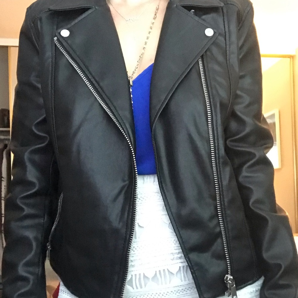 ZARA Black leather jacket